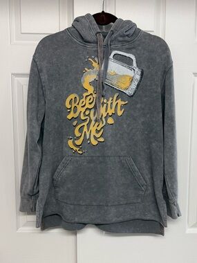 CLEO + WOLF oversized stonewashed hoodie